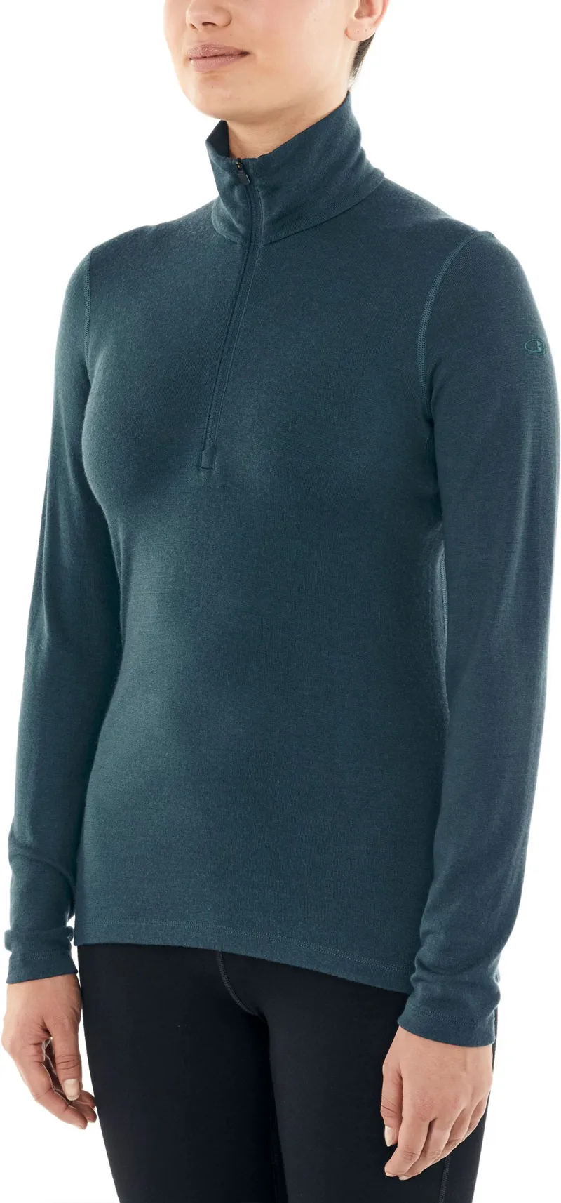 Icebreaker Womens 260 Tech LS Half Zip Top - Nightfall-2